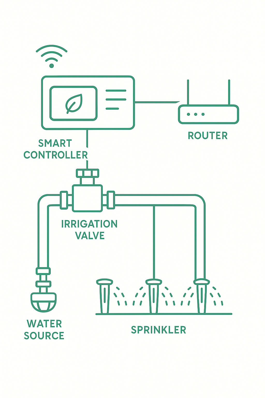 Схема подключения умного полива